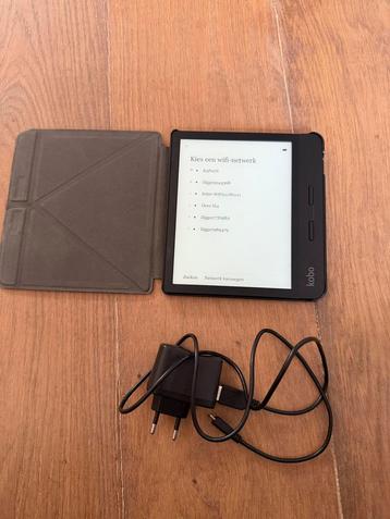 Kobo Libra H2o zwart incl sleepcover, lader & kabel beschikbaar voor biedingen