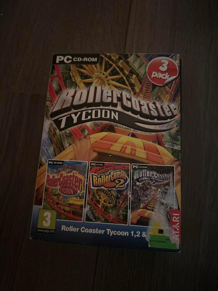 RollerCoaster Tycoon 1, 2 & 3 - PC, Spelcomputers en Games, Games | Pc, Gebruikt, Simulatie, 1 speler, Vanaf 3 jaar, Ophalen of Verzenden