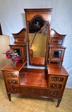 Gratis bezorging!Vintage Inlaid Edwardian Kap/Consoletafel, Gebruikt, 100 tot 150 cm, -, -