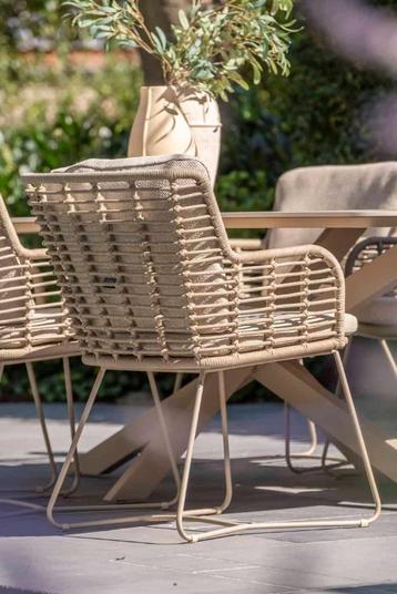 4 Seasons Outdoor Fabrice Dining Stoel latte | tuinstoel 4SO beschikbaar voor biedingen
