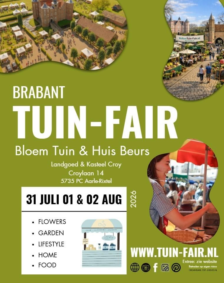Tuin-Fair Brabant Bloem Tuin & Huis 2026, Ophalen, Nieuw