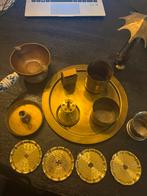 Antieke Koperen Potjes, Onderzetters - Zie Foto!, Ophalen of Verzenden, Koper