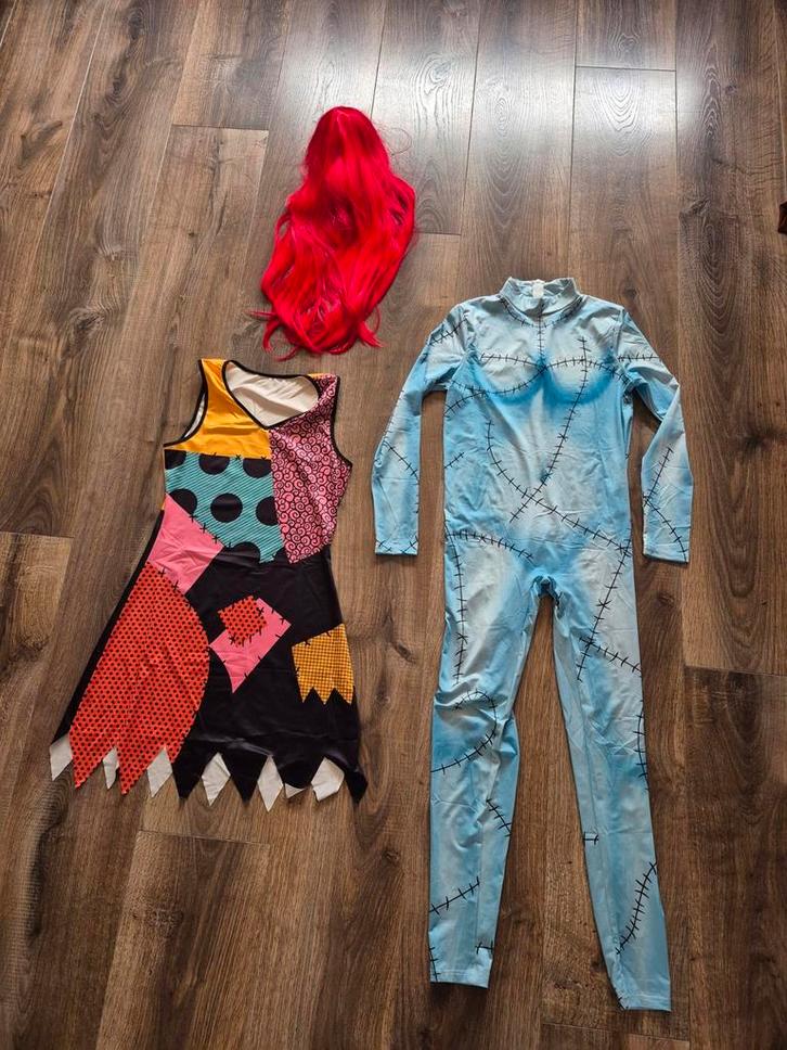 Sally Nightmare Before Christmas Kostuum - Maat M/L, Kleding | Dames, Carnavalskleding en Feestkleding, Zo goed als nieuw, Carnaval