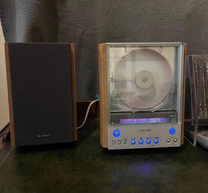 Sony CMT-EX1 microset ZGAN, Audio, Tv en Foto, Stereo-sets, Zo goed als nieuw, Cd-speler, Tuner of Radio, Speakers, Sony, Microset