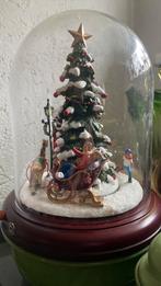Luville versierde kerstboom met licht en geluid onder stolp, Ophalen of Verzenden, Zo goed als nieuw