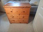 Grenen ladekast, Ophalen, Gebruikt, 50 tot 100 cm, 3 of 4 laden
