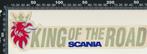 Sticker: Scania - King of the road (2), Ophalen of Verzenden, Zo goed als nieuw, Bedrijf of Vereniging