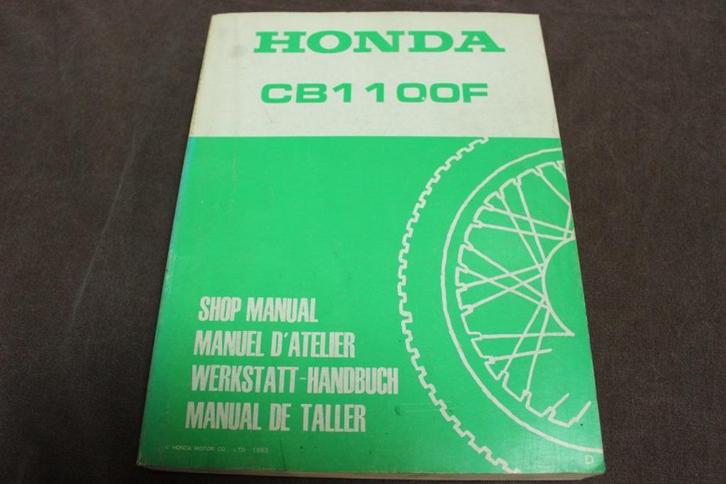 Honda CB1100F 1983 motorcycle shop manual handbuch CB 1100 F, Motoren, Handleidingen en Instructieboekjes, Honda, Ophalen of Verzenden