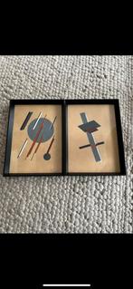 Abstracte Kunstwerken - Set van 2, Ophalen of Verzenden