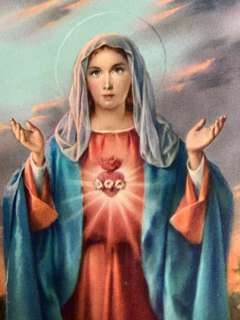 Religieuze Prentjes - Maria en Jezus, Antiek en Kunst, Ophalen of Verzenden