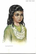 indiaas meisje  gesign. lily eversdijk smulders, Verzenden, 1960 tot 1980, Ongelopen, Kinderen