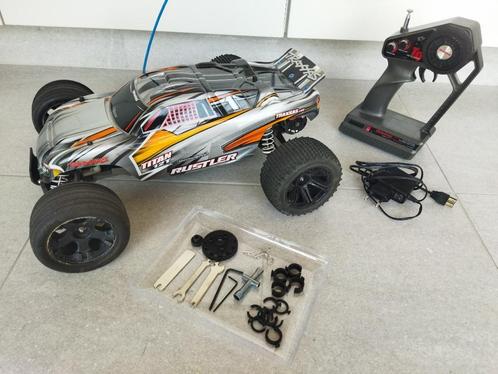 Traxxas Rustler - rijklaar pakket, Hobby en Vrije tijd, Modelbouw | Radiografisch | Auto's, Gebruikt, Auto offroad, Elektro, Schaal 1:10