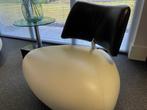 Leolux Pallone fauteuil leder, Huis en Inrichting, Fauteuils, Ophalen, Zo goed als nieuw, Metaal, Modern stijlvol design