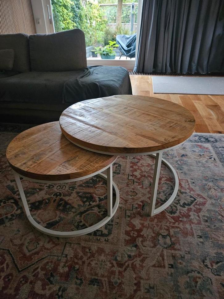 Salontafel Set van 2 - Nesting Tafels, Huis en Inrichting, Tafels | Salontafels, Zo goed als nieuw, Minder dan 50 cm, 50 tot 100 cm
