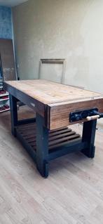Solide werkbank, inclusief GBE 146 bankschroef, Ophalen, Gebruikt, 120 tot 170 cm, Bankschroef