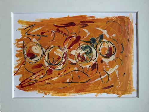 Mario Schifano acryl op papier, Antiek en Kunst, Kunst | Schilderijen | Modern, Ophalen
