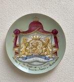 Uniek! wandbord geboorte Juliana in 1909 + Wilhelmina glazen, Verzamelen, Ophalen of Verzenden, Gebruikt, Servies