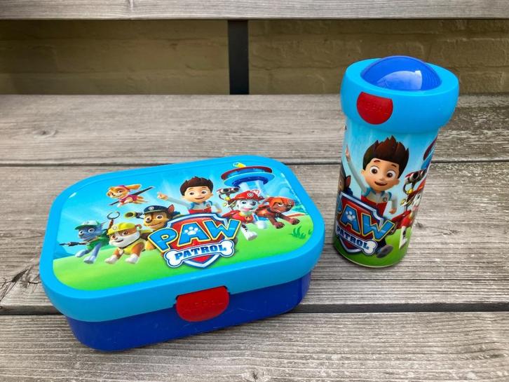 Paw patrol lunchbox en drinkbeker, Diversen, Schoolbenodigdheden, Gebruikt, Ophalen of Verzenden