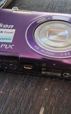 Nikon Coolpix S3100 camera, kleur paars, Audio, Tv en Foto, Fotocamera's Digitaal, 14 Megapixel, Ophalen of Verzenden, Zo goed als nieuw