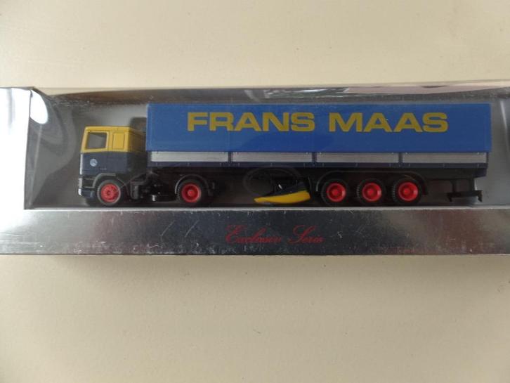 DAF trekker / oplegger Frans Maas  Herpa, Hobby en Vrije tijd, Modelauto's | 1:87, Nieuw, Bus of Vrachtwagen, Herpa, Verzenden