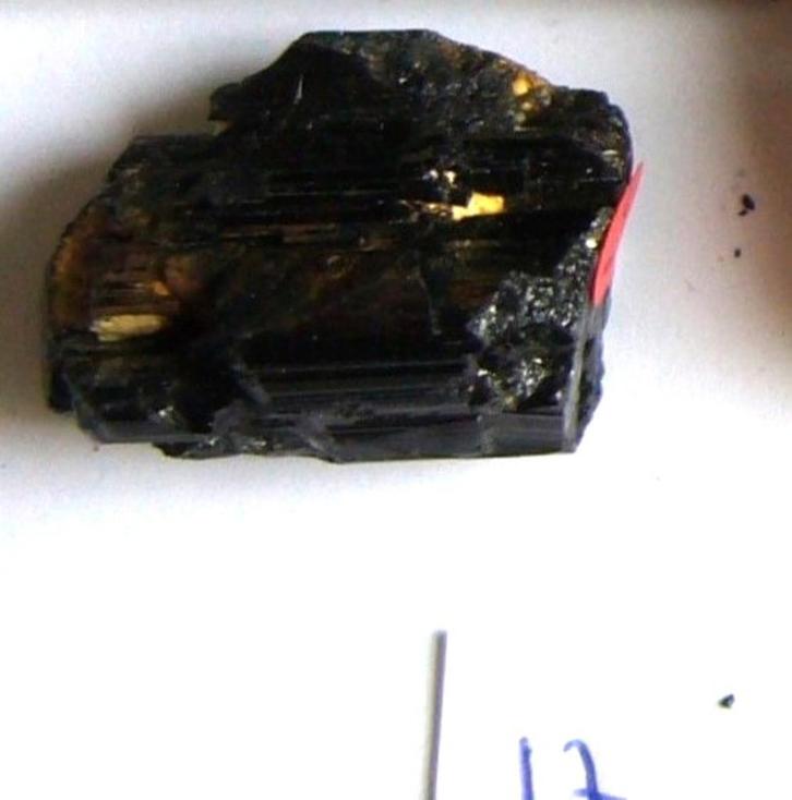 zwarte toermalijn 27gr 2,59 schorl mineraal delsteen 17gr, Verzamelen, Mineralen en Fossielen, Mineraal, Ophalen of Verzenden