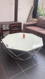 Glazen salontafel, 50 tot 100 cm, Rond, Minder dan 50 cm, 50 tot 100 cm