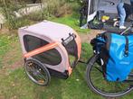 Honden fietskar, Fietsen en Brommers, Fietsaccessoires | Aanhangers en Karren, Gebruikt, Minder dan 20 kg, Opvouwbaar, Hondenkar