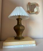 Vintage tafellamp messing goud Hollywood Regency lampenvoet, Minder dan 50 cm, Overige materialen, Gebruikt, Vintage