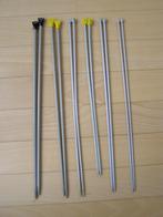 Breinaalden, mt 7, 6, 5 en 4; 6 sets van 2 naalden met knop, Hobby en Vrije tijd, Breien en Haken, Ophalen of Verzenden, Gebruikt