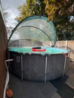Prachtig Intex zwembad 457 x 122 met afdekkap, Gebruikt, Rond, 300 cm of meer, Ophalen