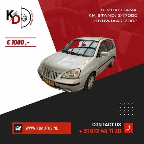 Suzuki Liana 1.6 2003 Grijs, Auto's, Suzuki, Bedrijf, Liana, Benzine, C, Sedan, Handgeschakeld, Origineel Nederlands, Zilver of Grijs