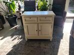 Wit houten kastje / dressoir, Huis en Inrichting, Kasten | Dressoirs, Ophalen, Gebruikt, Grenenhout, 50 tot 100 cm