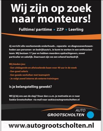 Wij zijn op zoek naar een automonteur/apk keurmeester/zzp’er beschikbaar voor biedingen