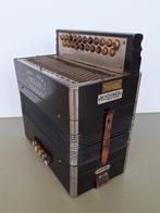 vintage antieke oude Hohner Traviata accordeon zwart club, Gebruikt, Knopaccordeon, Ophalen of Verzenden, Hohner