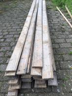 Antieke kraaldelen planken grenen vintage ca 23 m2, Doe-het-zelf en Verbouw, Hout en Planken, Grenen, Plank, Gebruikt, Minder dan 25 mm