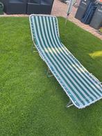 Inklapbaar ligbed met aluminium frame, Ophalen, Zo goed als nieuw, Aluminium, Inklapbaar