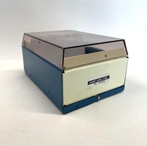 Shihmark kaartenbak + kunststof tabbladen, Diversen, Bureau-accessoires, Gebruikt, Ophalen of Verzenden