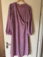 MONKI overslagjurk roze met zwart, maat 46, Kleding | Dames, Jurken, Maat 46/48 (XL) of groter, Ophalen of Verzenden, Zo goed als nieuw