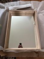 Spiegel blank eiken, Ophalen, Minder dan 50 cm, Zo goed als nieuw, Minder dan 100 cm