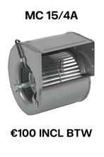 Nieuwe ventilatiemotor CEBI MC15-4A – 250 m³/h, Doe-het-zelf en Verbouw, Ophalen of Verzenden, Nieuw, Ventilator
