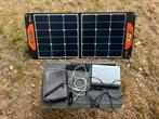 Draagbaar 60W solar zonnepaneel, 40.000 mAh powerbank, Caravans en Kamperen, Ophalen, Zo goed als nieuw