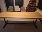 Eikenhouten tafel - 240x70cm, Huis en Inrichting, Bureaus, Ophalen, Gebruikt, Bureau