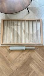 Uittrekbare broekhanger, eikeneffect, 100x58, Huis en Inrichting, Ophalen, Eikenhout, 100 tot 150 cm, Zo goed als nieuw