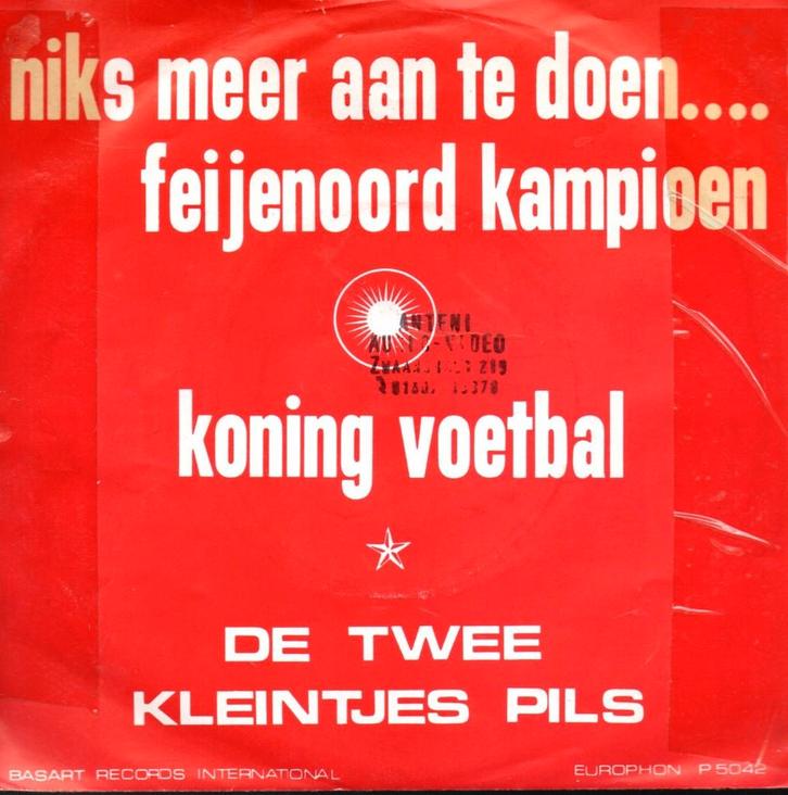 De Twee Kleintjes Pils: Feijenoord kampioen, Cd's en Dvd's, Vinyl Singles, Gebruikt, Single, Nederlandstalig, 7 inch, Verzenden