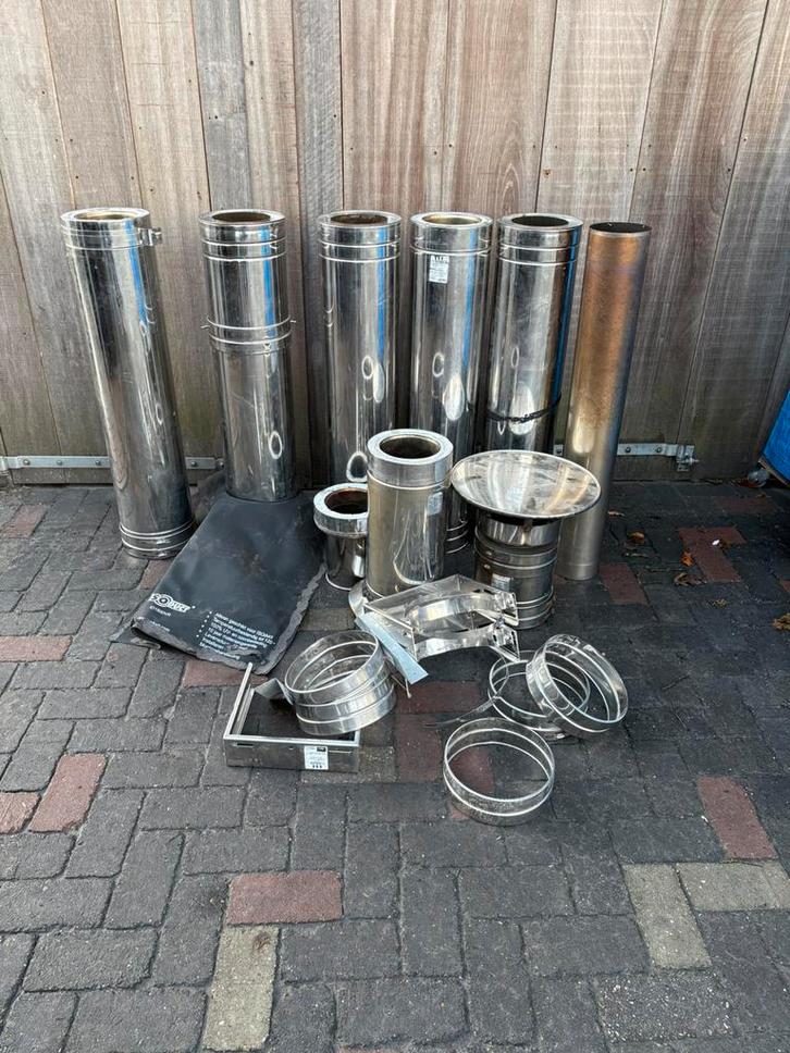 Isoduct 150/210 kachelbuizen, Doe-het-zelf en Verbouw, Buizen en Afvoer, Zo goed als nieuw, Rechte buis, Pvc, 4 tot 6 meter, Minder dan 20 mm