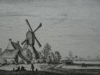 gravure molen bij Valkenburg, Rijnland Abraham Rademaker, Antiek en Kunst, Kunst | Etsen en Gravures, Verzenden