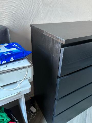 Ikea Malm ladekast zwartbruin - 4 lades - afbeelding 4