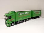 Tekno Scania NG schuifzeilen combi Schoni met schade 1/50, Ophalen of Verzenden, Gebruikt, Bus of Vrachtwagen, Tekno