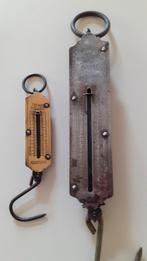 2 antieke pocket balans weger Rebure tot 50 kg en 12 kg., Antiek en Kunst, Ophalen of Verzenden