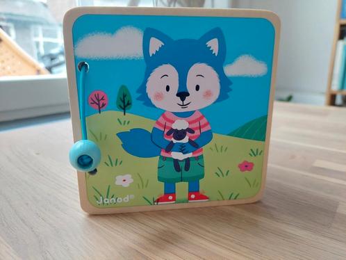 Houten boekje van Janod, Kinderen en Baby's, Kinderspulletjes, Zo goed als nieuw, Ophalen of Verzenden